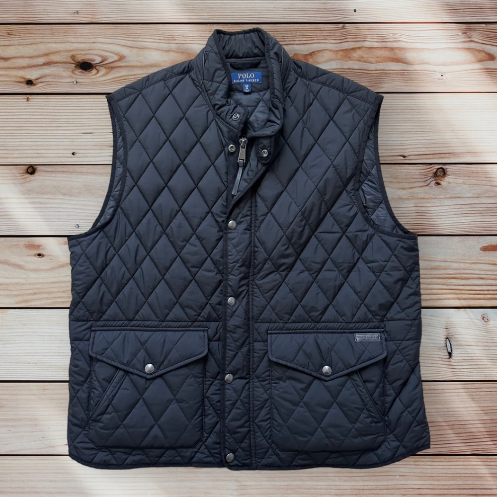 Men's Black POLO Ralph Lauren Quilted Vest